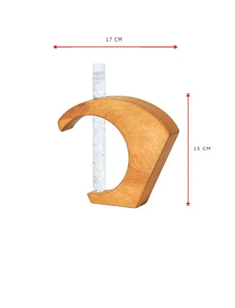 گلدان چوبی P112 brown راکورد