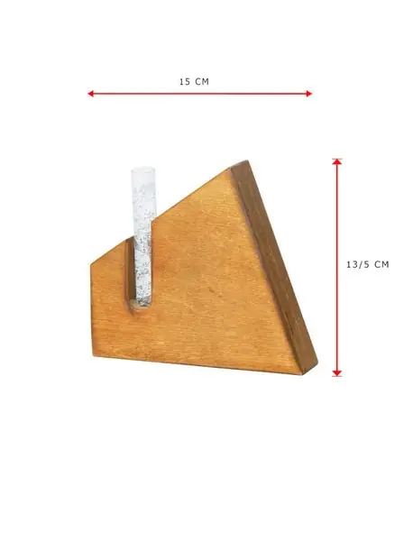 گلدان چوبی P104 brown راکورد
