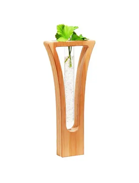 گلدان چوبی P101 natural راکورد