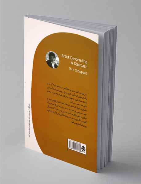 هنرمند از پله‌ها پایین می‌آید