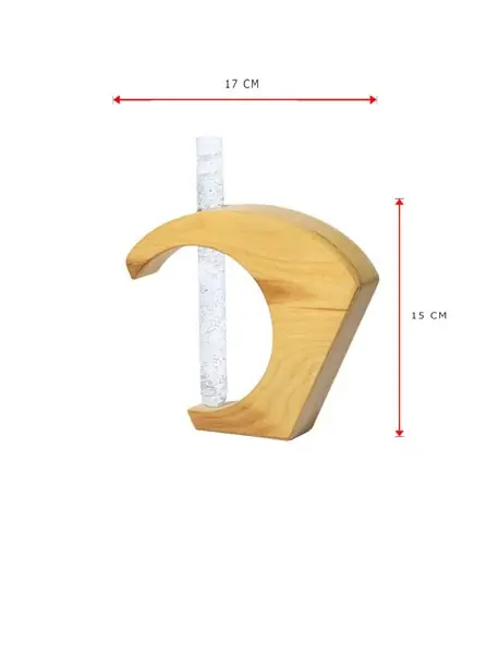 گلدان چوبی P112 natural راکورد