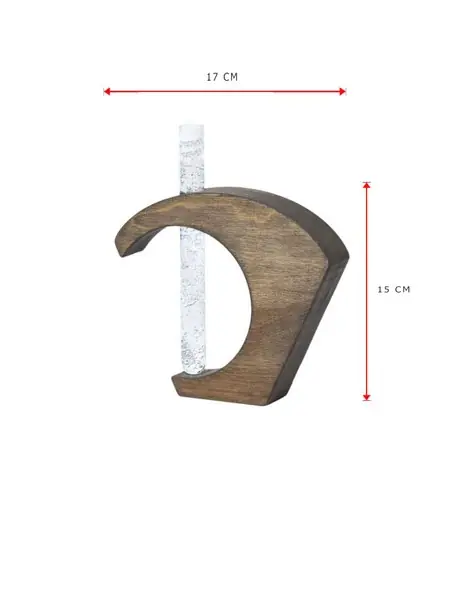 گلدان چوبی P112 black راکورد