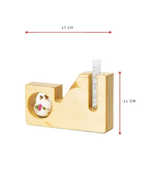 گلدان چوبی P102 natural راکورد